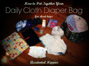 A complete breakdown of everything I take with me on a short trip using #clothdiapers