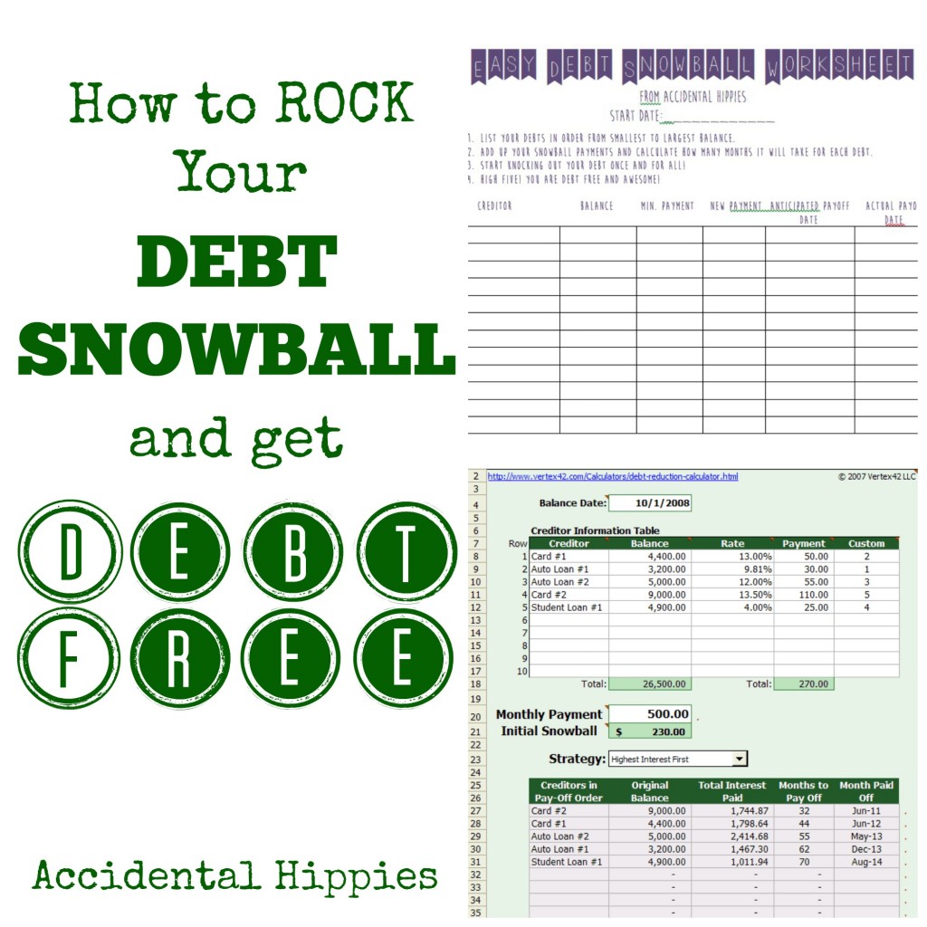 We paid off $24000 in debt in one year using the Debt Snowball. Here are the two FREE TOOLS we used to help us keep track of our payments. When you're in debt, your money works for someone else. When you owe nothing, your money can work for YOU. Live like no one else! #debtfree #financialpeace #debtsnowball