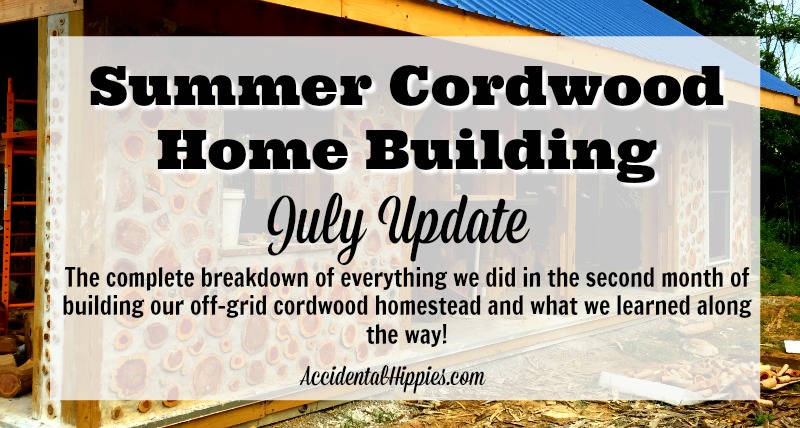 We're building an off-grid cordwood home! Check out everything we did in the second full month of building and what you can learn from our mistakes