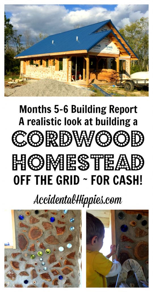 Wondering how long it takes to build a cordwood house by yourself? Here is the complete run-down of everything we accomplished from mid-September to the end of October in building our cordwood house - off the grid, paying cash as we go!