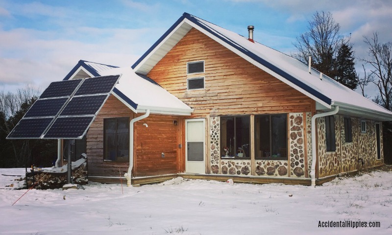 Cordwood is beautiful but how does it hold up in the winter? Is it drafty? Cold? Find out our experiences and more here.