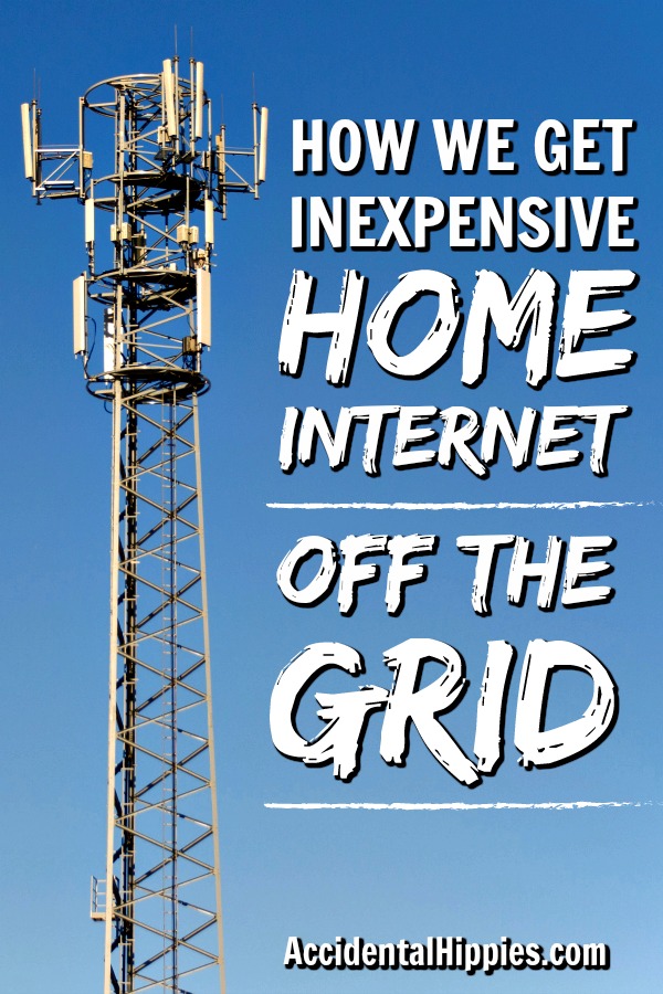 A cell tower, the main way we get internet off the grid